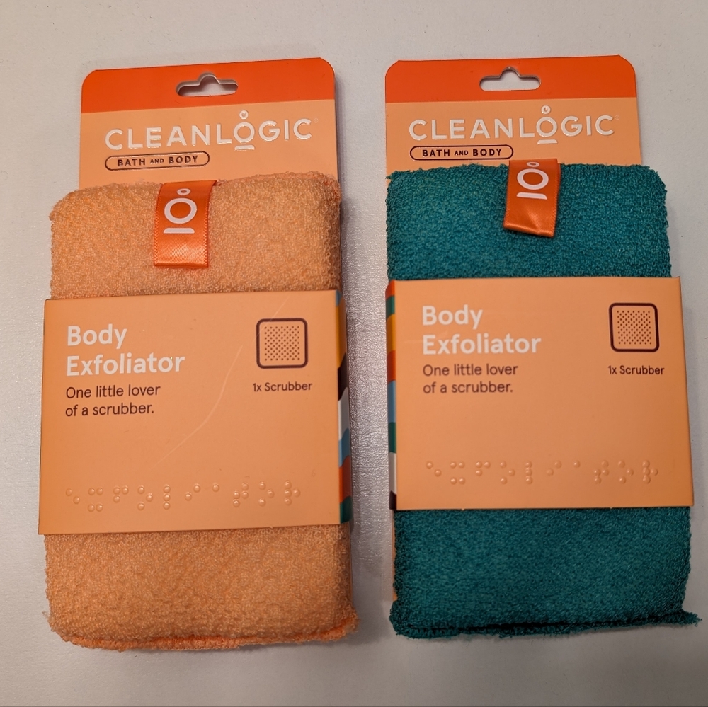 Cleanlogic body exfoliator sponge new in packaging 2 pack